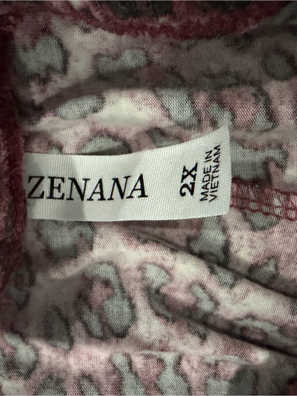 Zenana Leopard Matching Lounge Set Size 2X - Picture 10 of 10